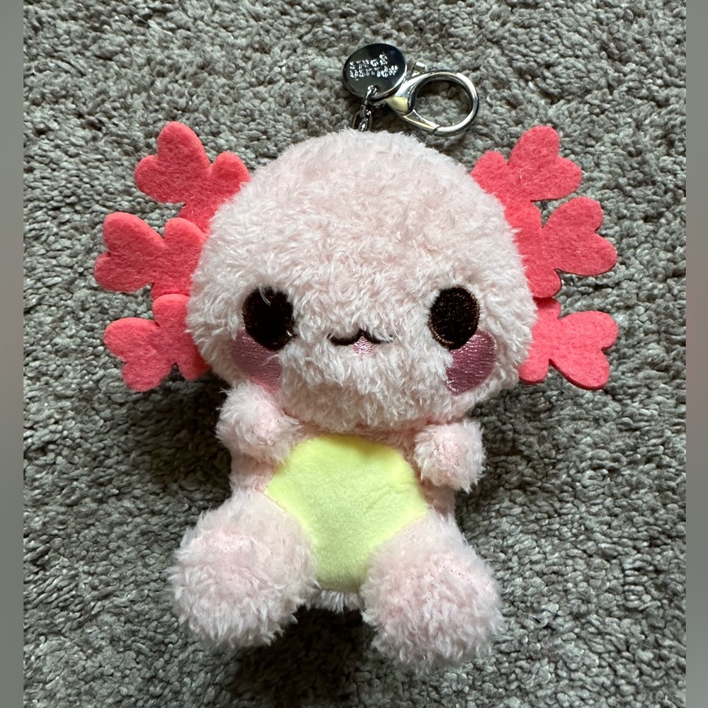 Cuddle Barn Axolotl Plush Keychain